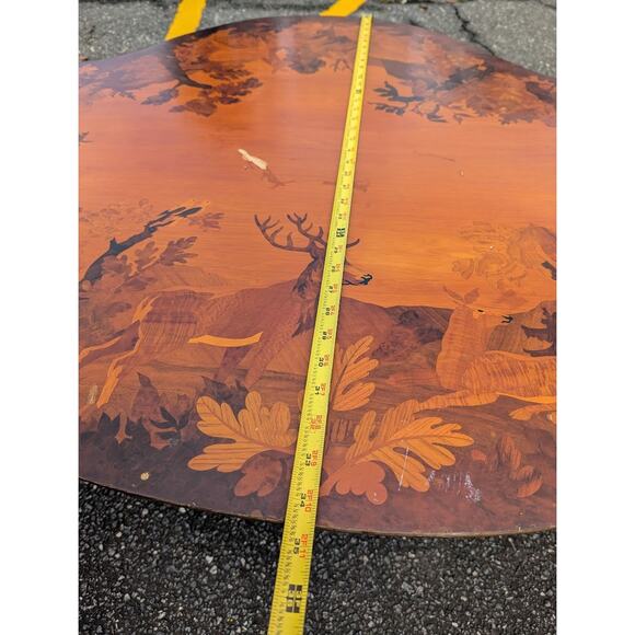 Buchschmid & Gretaux Inlay Inlaid Marquetry 3 pc. Coffee table and 2 End Tables - Picture 6 of 16